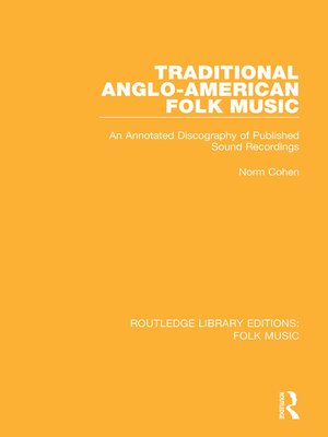 cover image of Traditional Anglo-American Folk Music